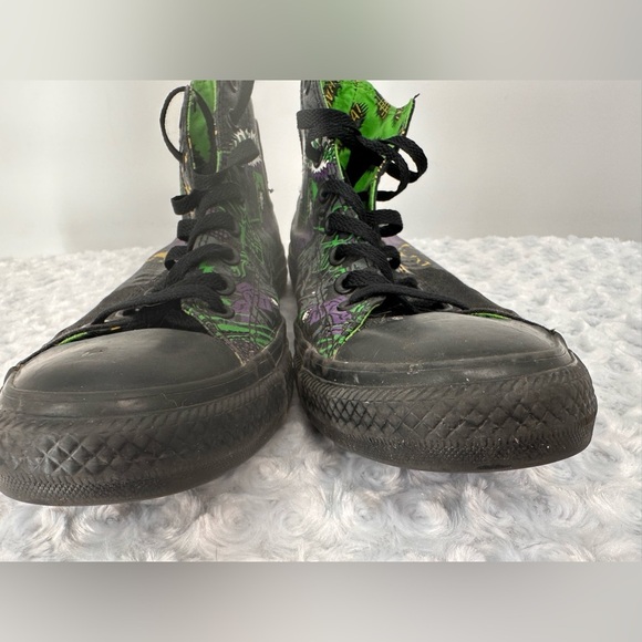 Men’s Batman Joker Converse High Top Sneakers - Picture 5 of 8